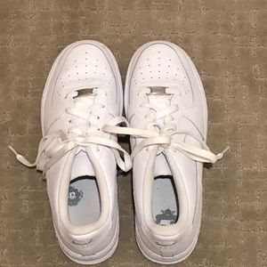 White Nike Air Force 1s